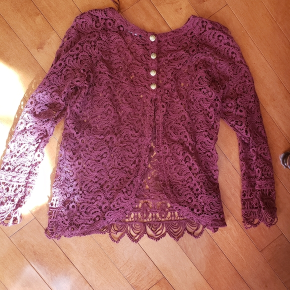Zara Knit Crochet Top - Picture 2 of 4